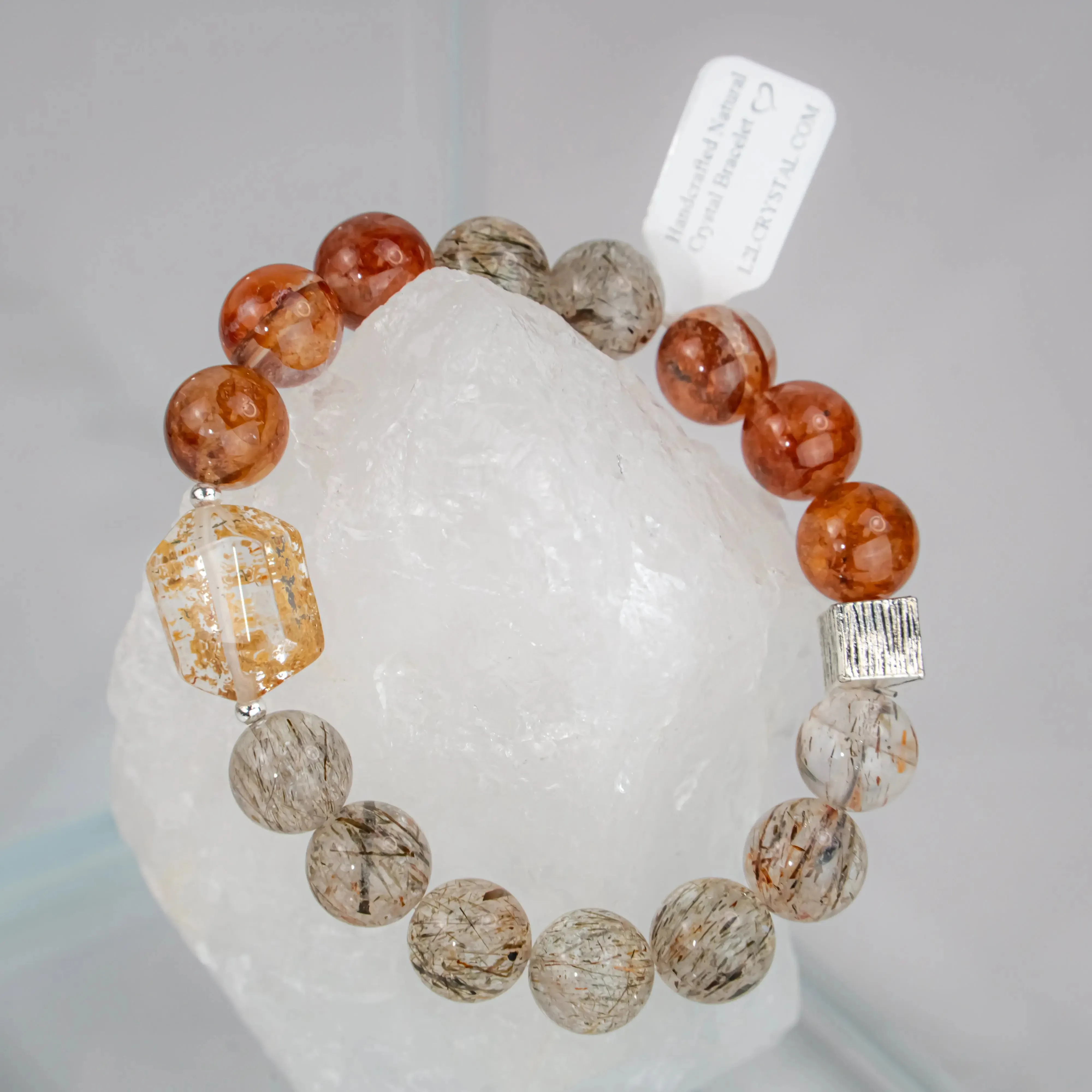 Red Hematoid Quartz Super 7 Bracelet