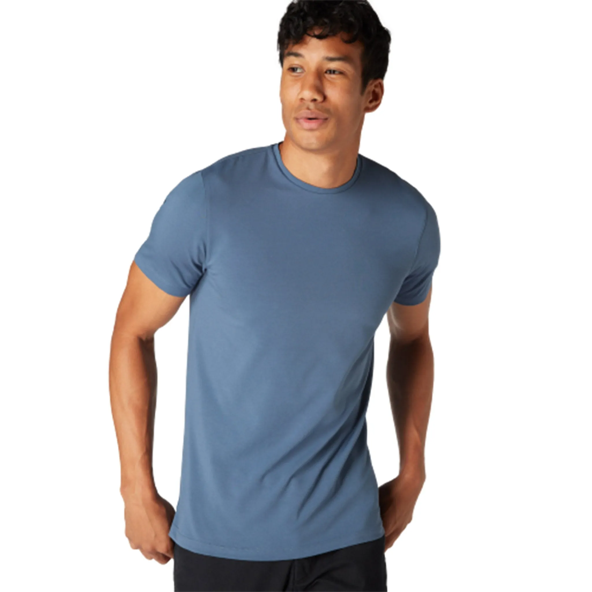 Remus Uomo Stretch Cotton Tee - Blue