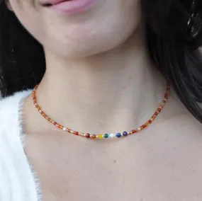 Sacral Chakra Gemstones Choker