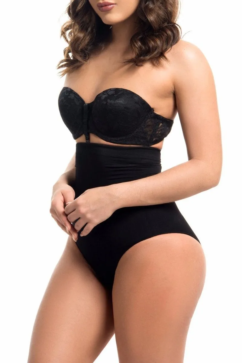 Seamless High Waisted Body Shaper -BLACK