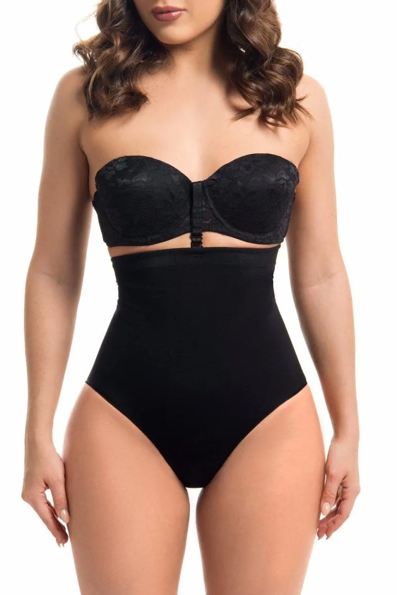 Seamless High Waisted Body Shaper -BLACK