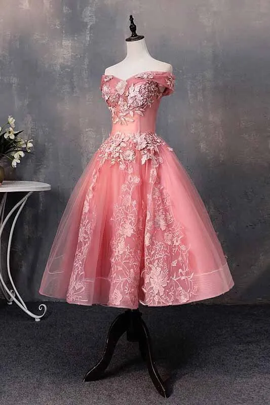 Short Bateau Appliques Beads Off the Shoulder Quinceanera Dresses Homecoming Dress