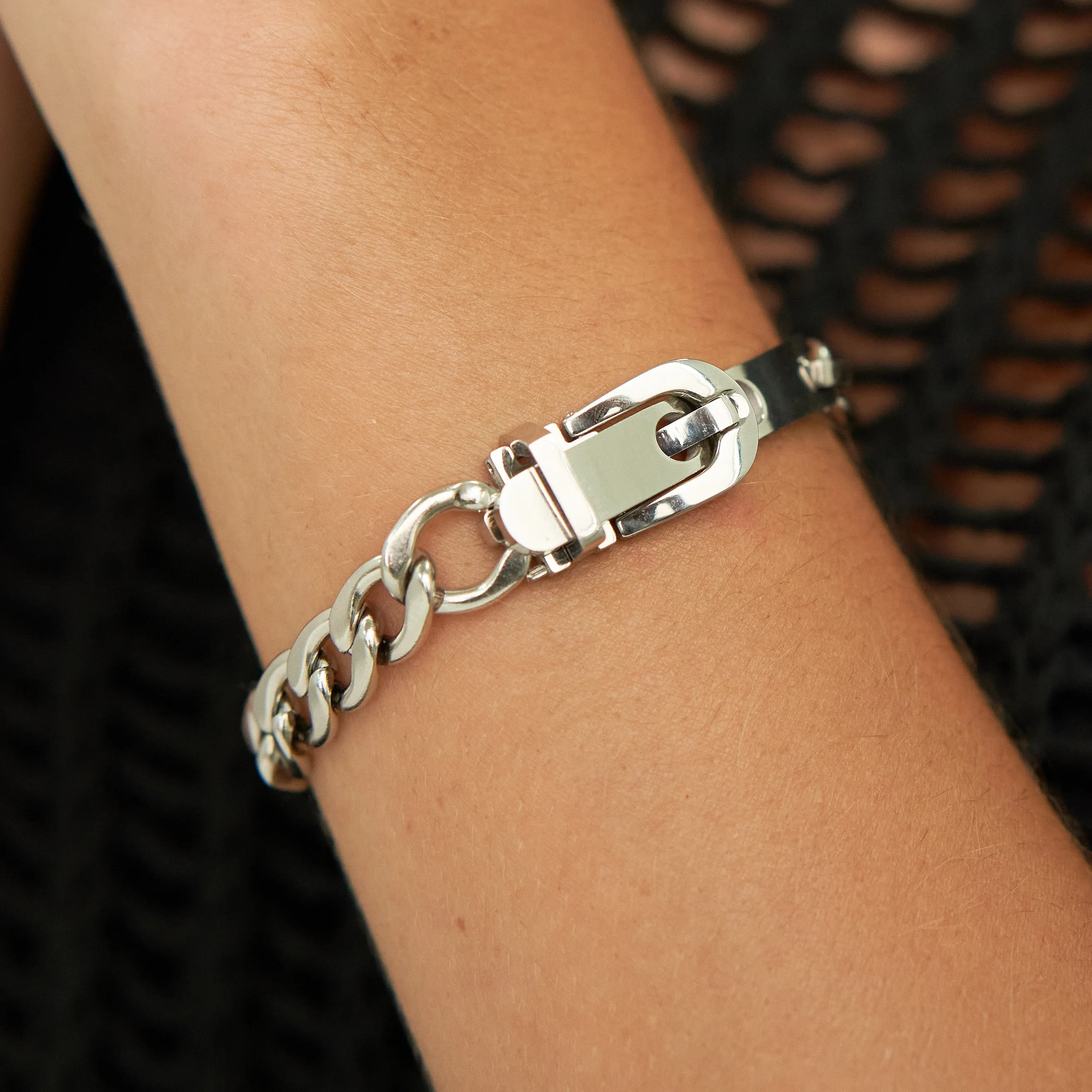 Silver Belt Bracelet