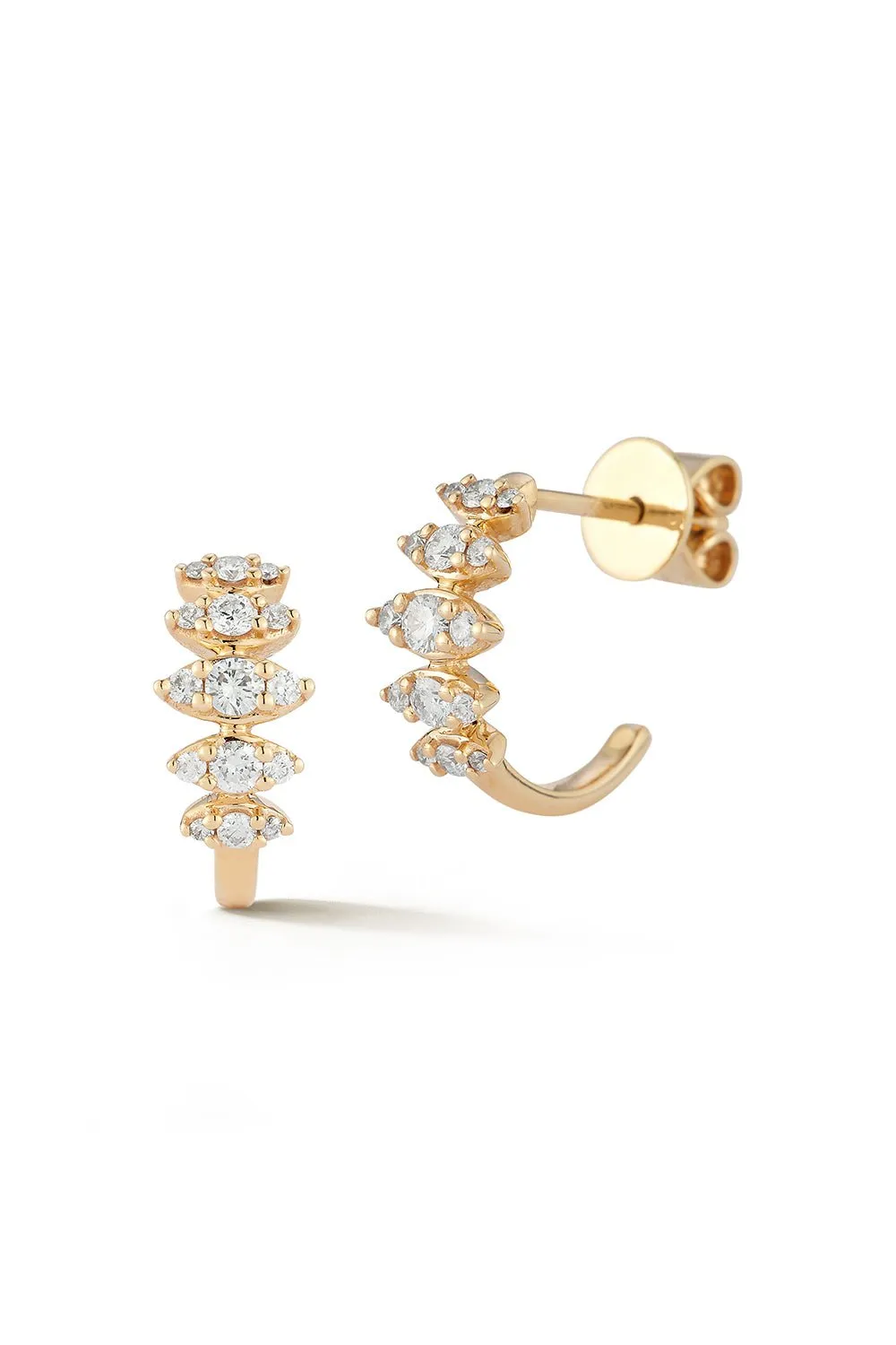 Sophia Ryan Marquise Hoop Earrings