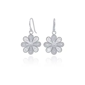 STARBURST SILVER SMALL EARRINGS FILIGREE