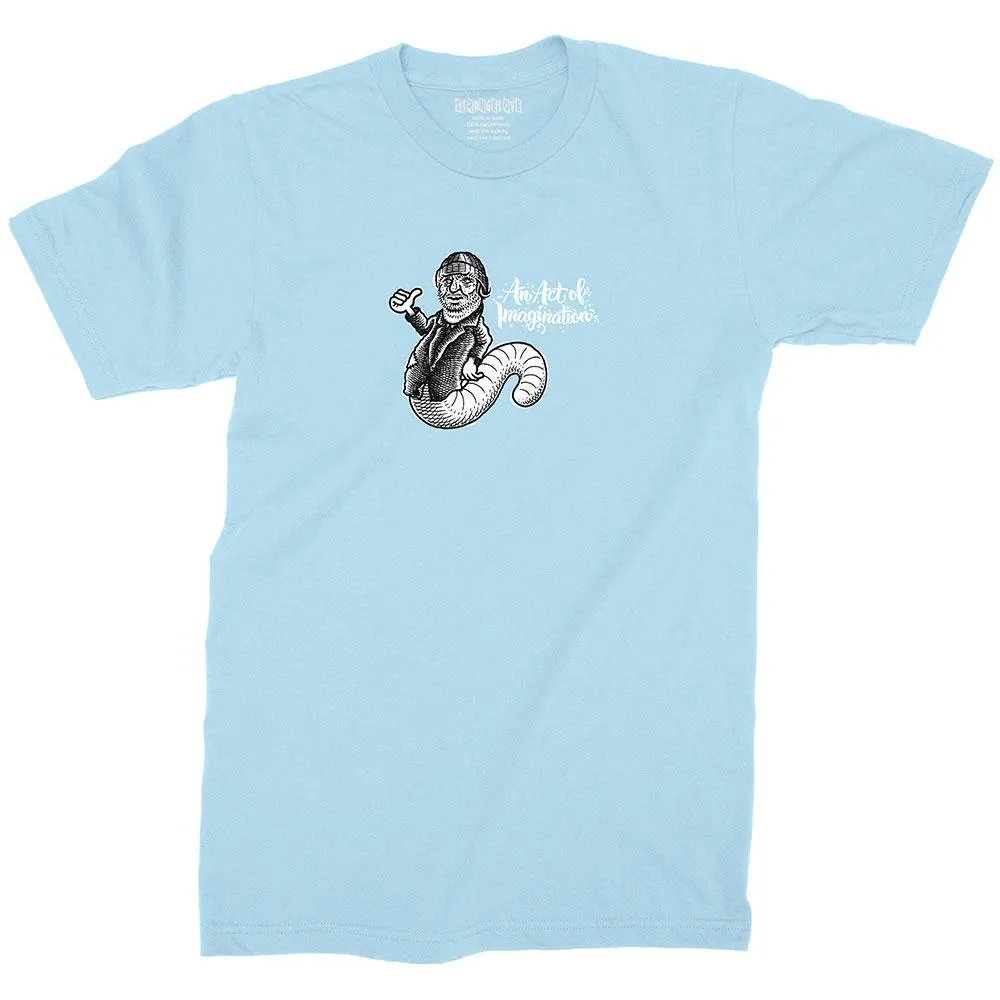 StrangeLove Bukowski Worm Tee Powder Blue