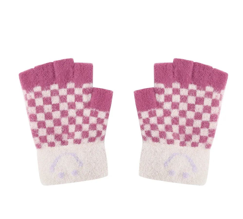 TARRAMARRA Kids Knit Fingerless Ultra Plush Knit Gloves