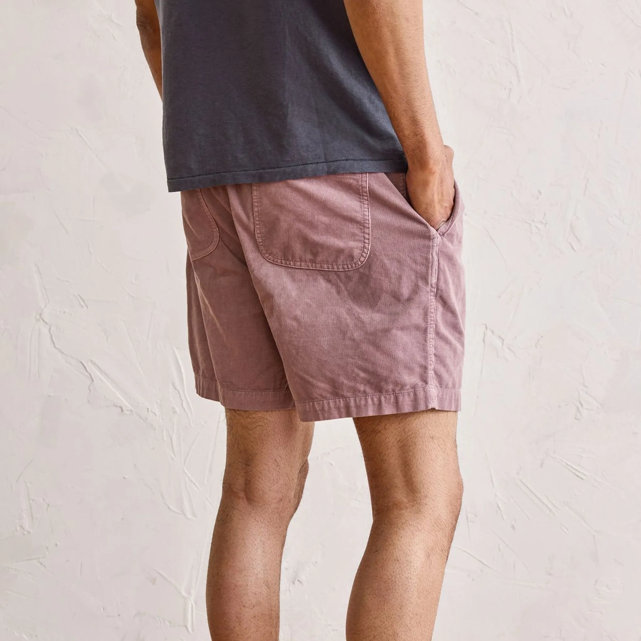 The Apres Short in Poppy Seed Micro Cord