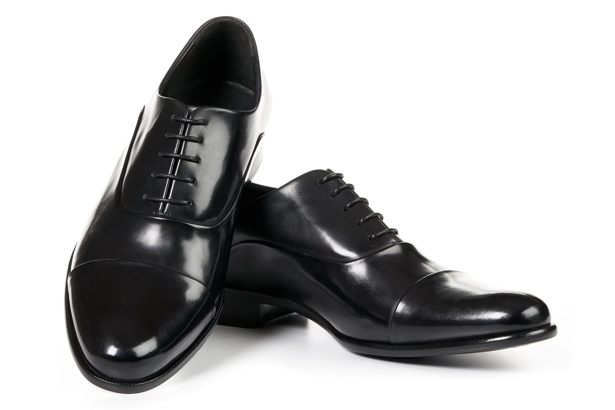 The Cagney Cap-Toe Oxford - Nero