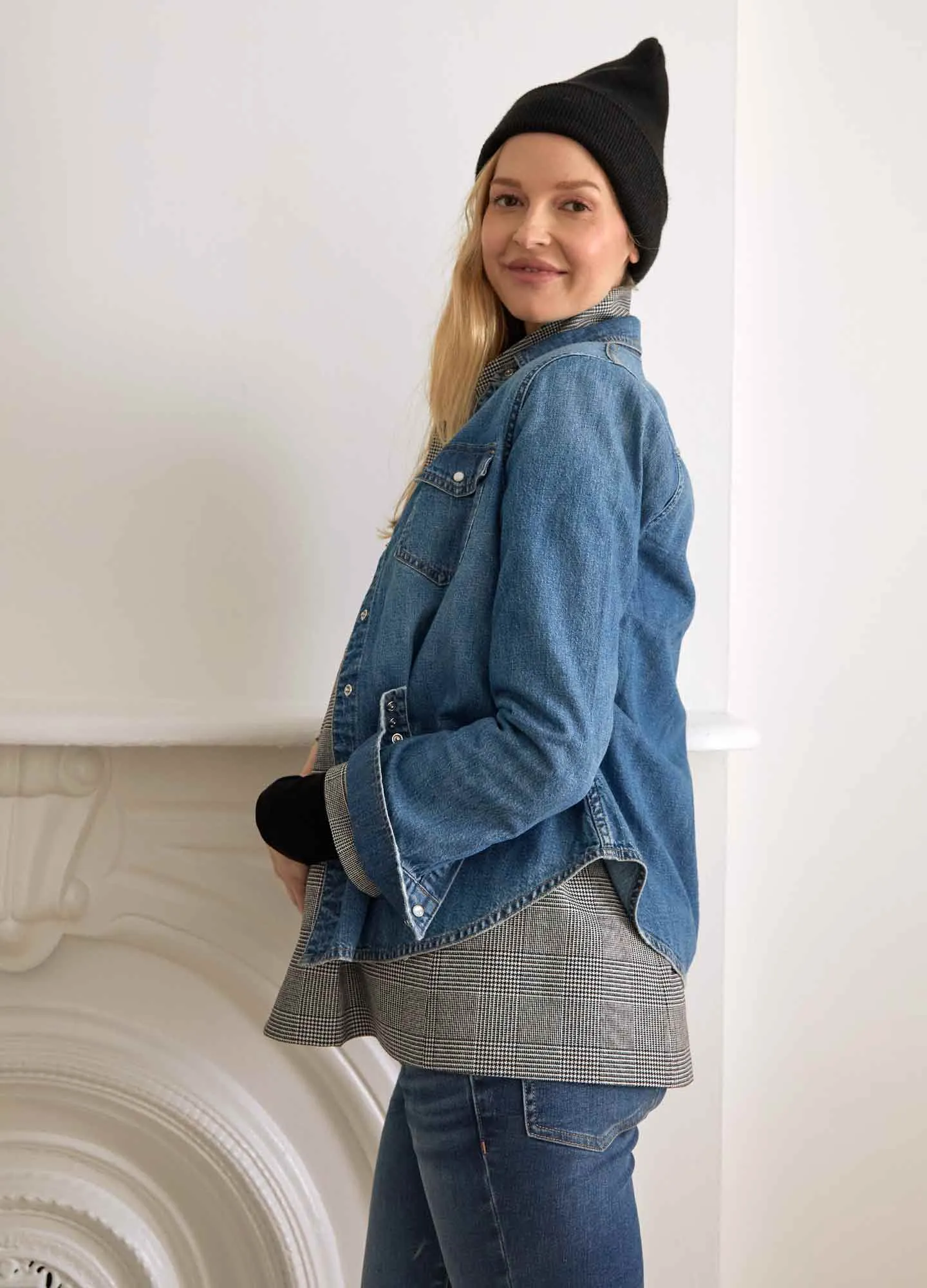 The Denim Maternity Shirt