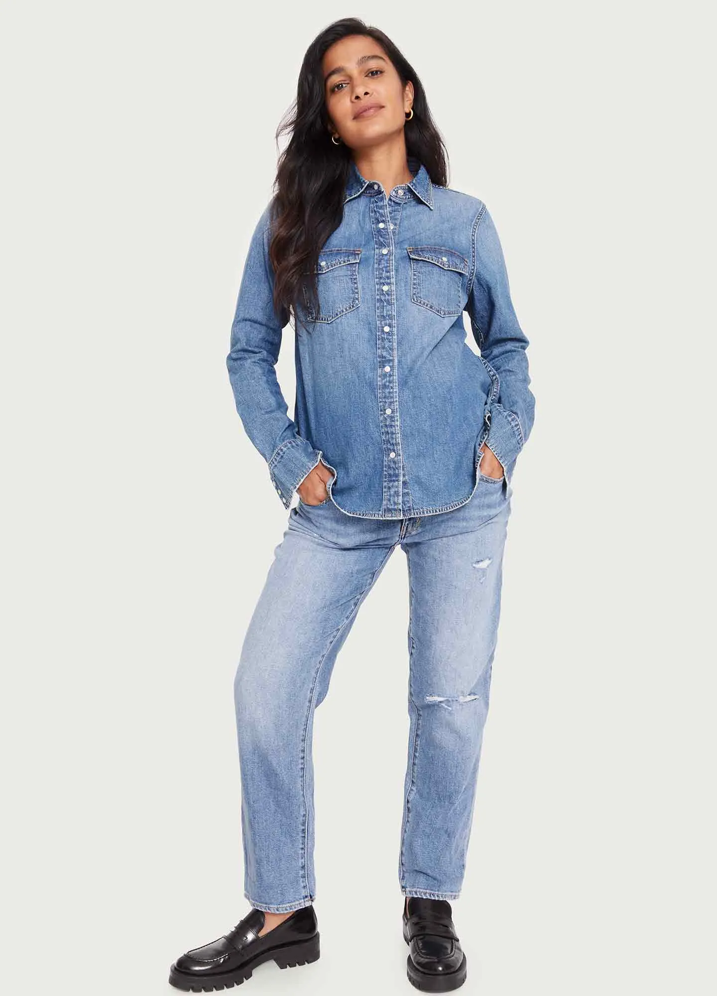 The Denim Maternity Shirt