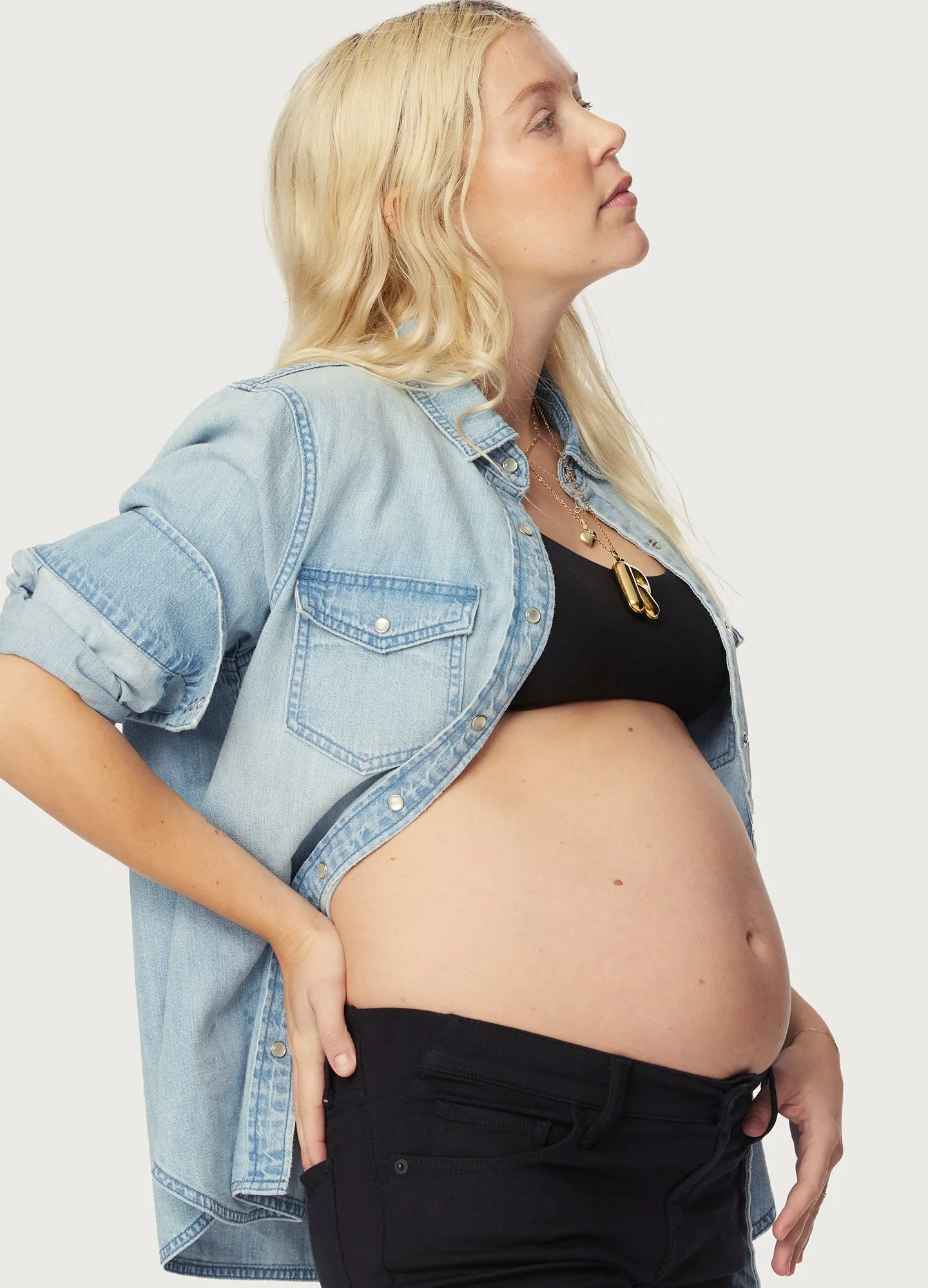 The Denim Maternity Shirt