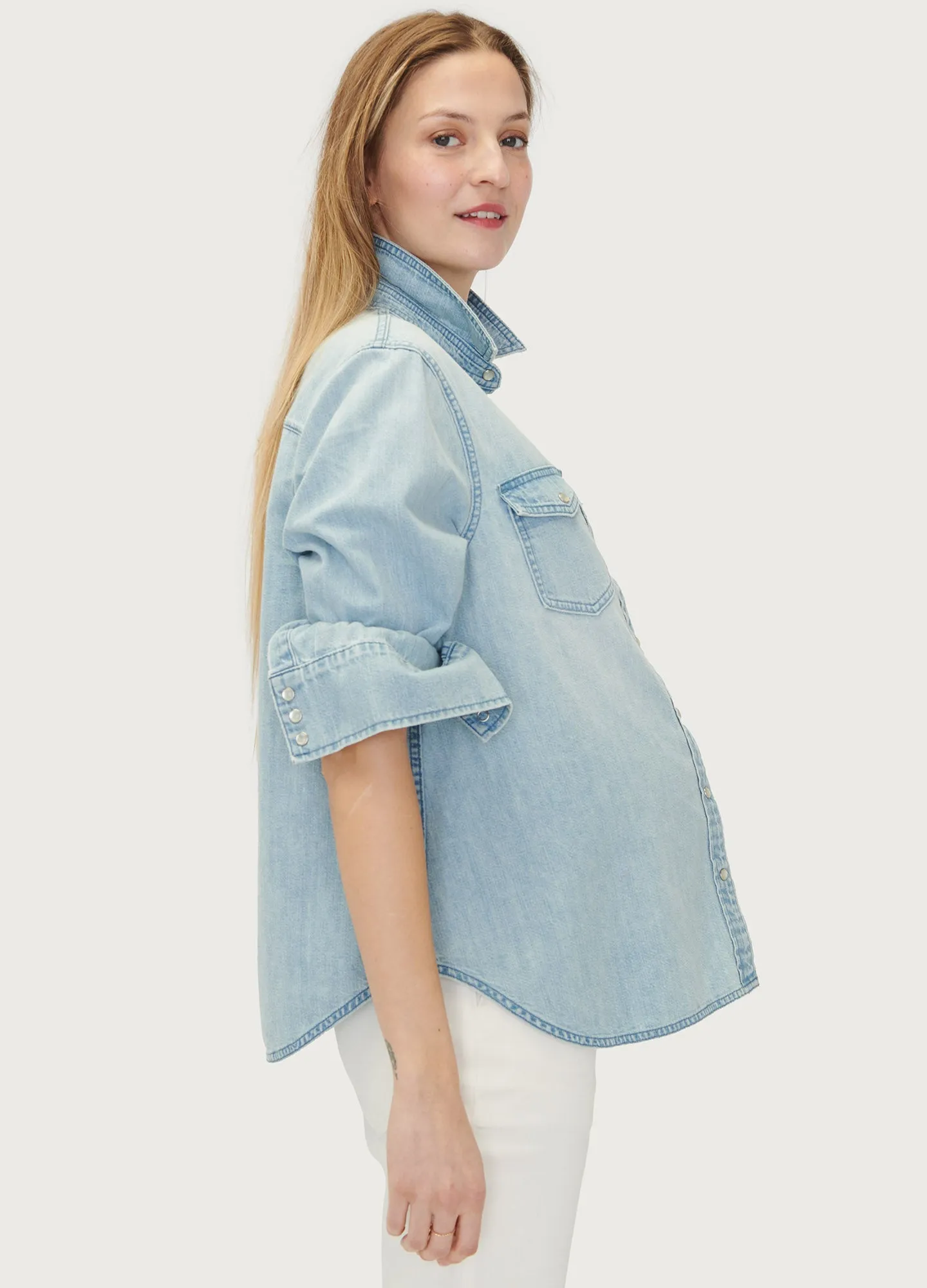 The Denim Maternity Shirt