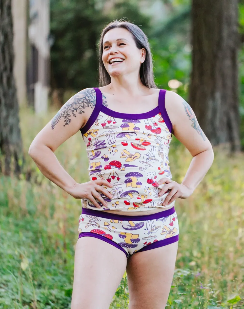 Thunderpants cami, Mushroom Magic print