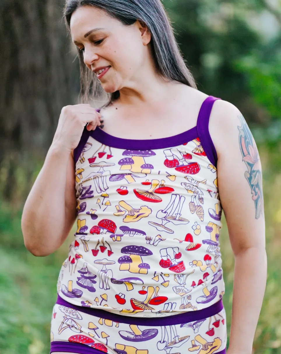 Thunderpants cami, Mushroom Magic print