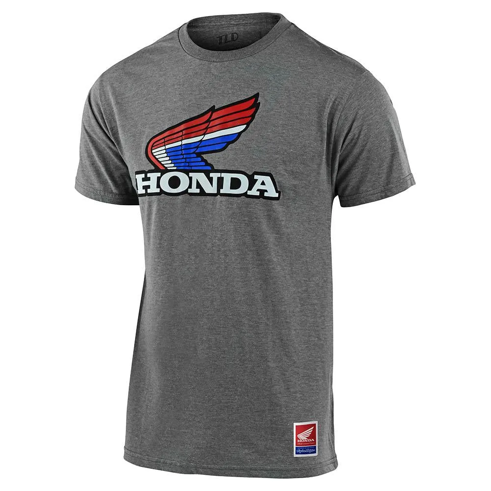 TLD Honda Retro Victory Wing Tee Ash Heather