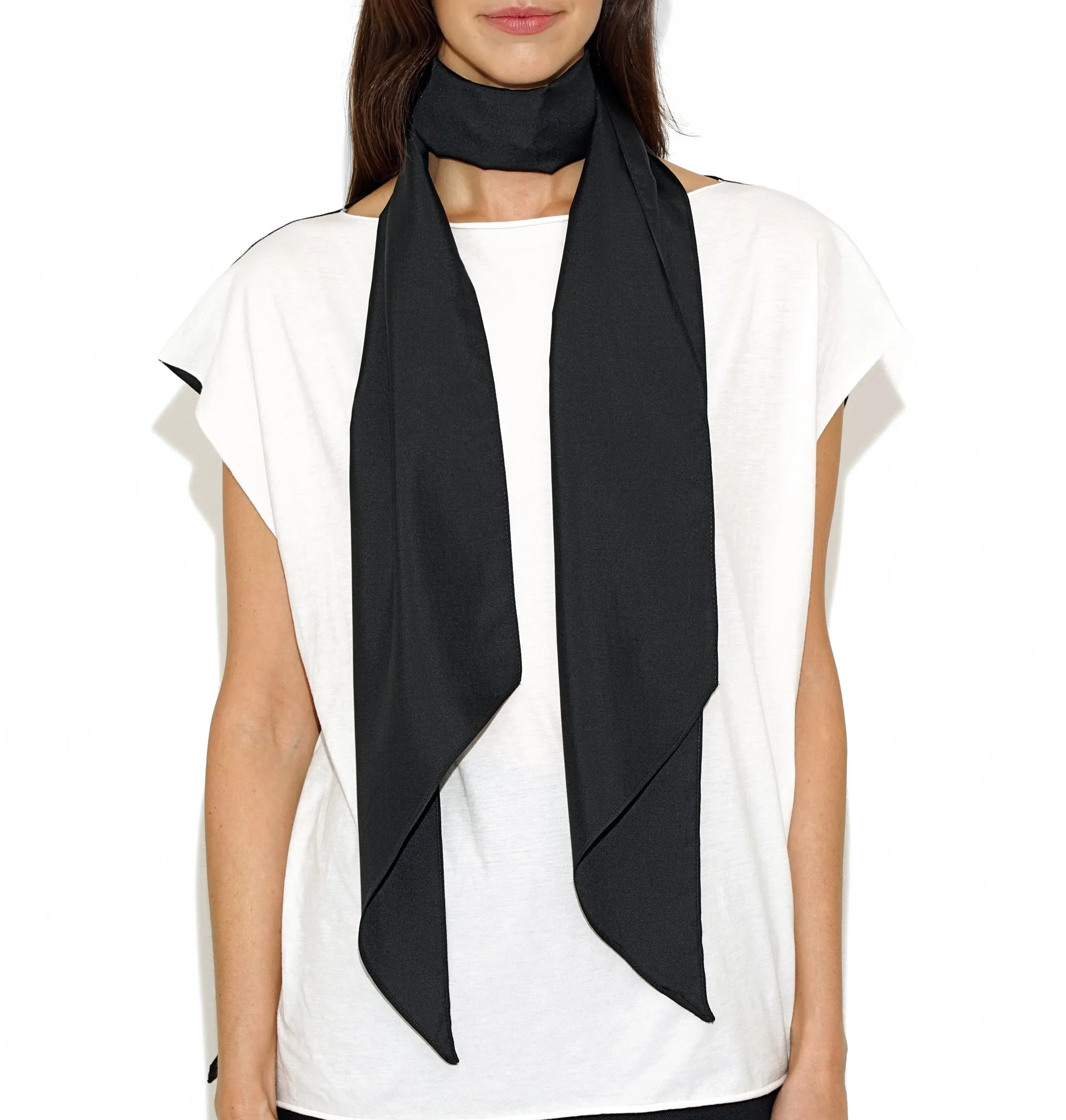 TYLER SILK SCARF MILITARY