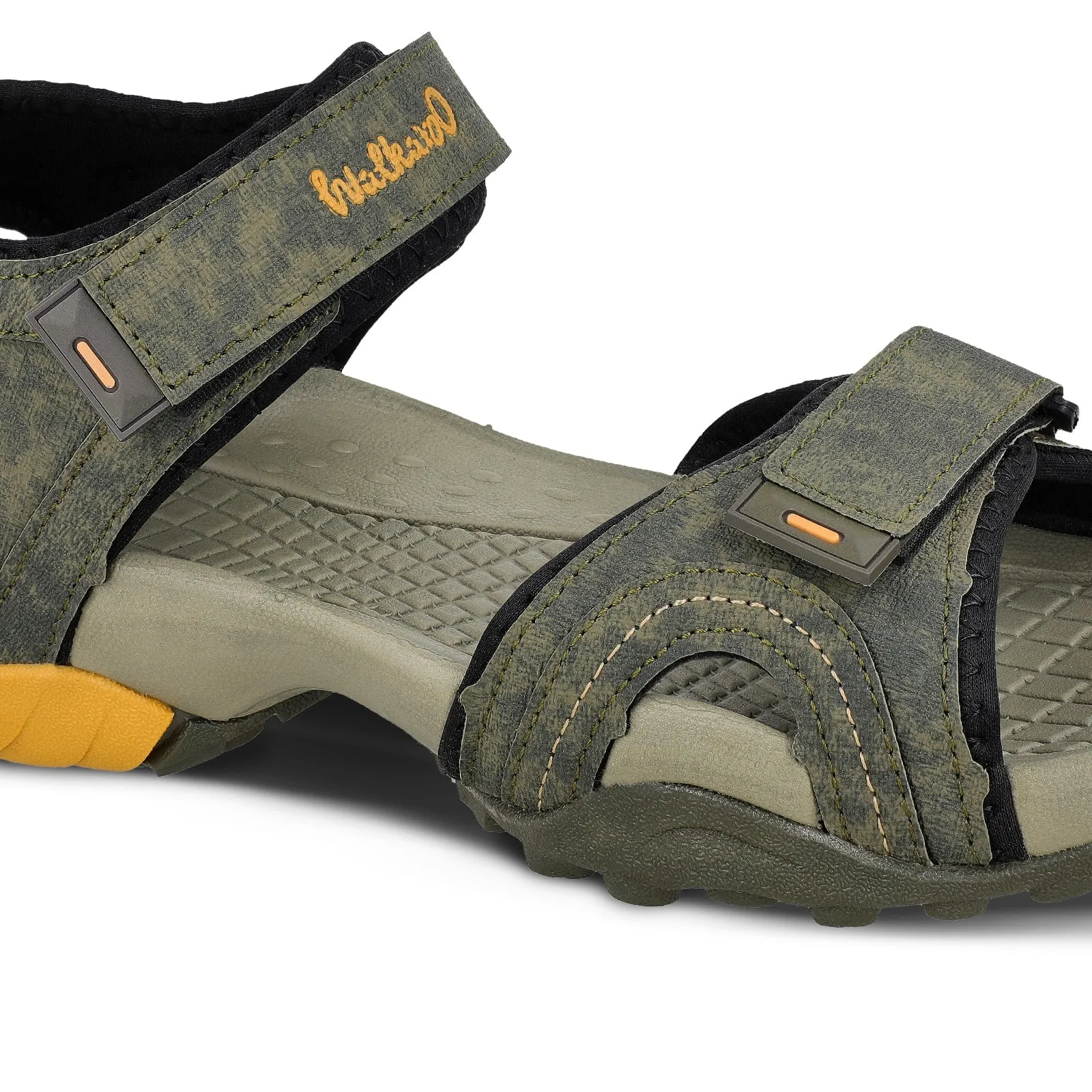 Walkaroo Men Sandals  - WC4415 Olive Green