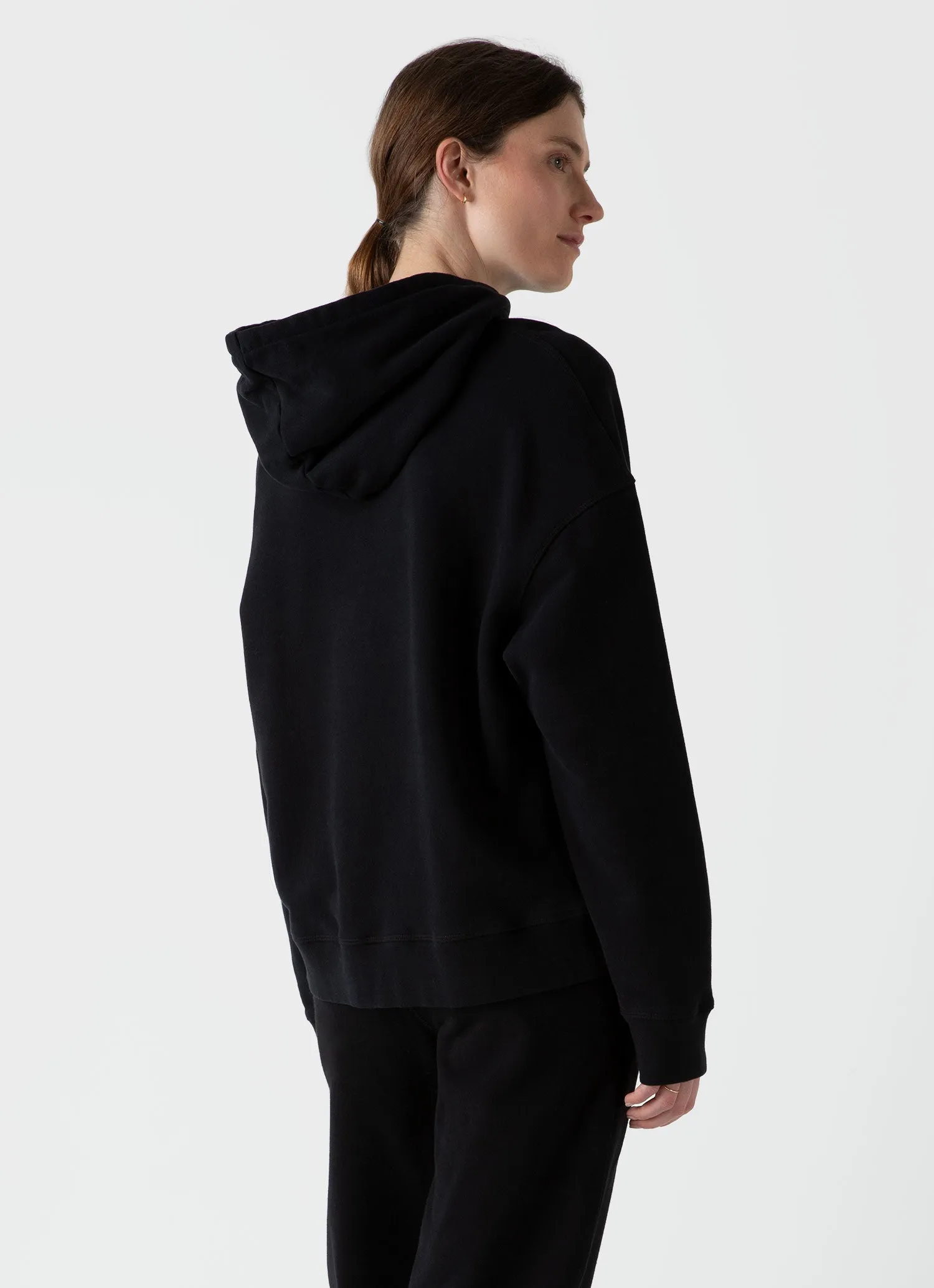 Women's Loopback Hoodie in Black