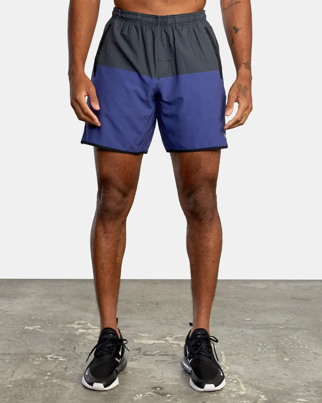 Yogger Stretch 17 Athletic Shorts - Imperial Blocked