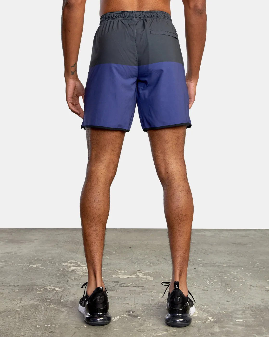 Yogger Stretch 17 Athletic Shorts - Imperial Blocked