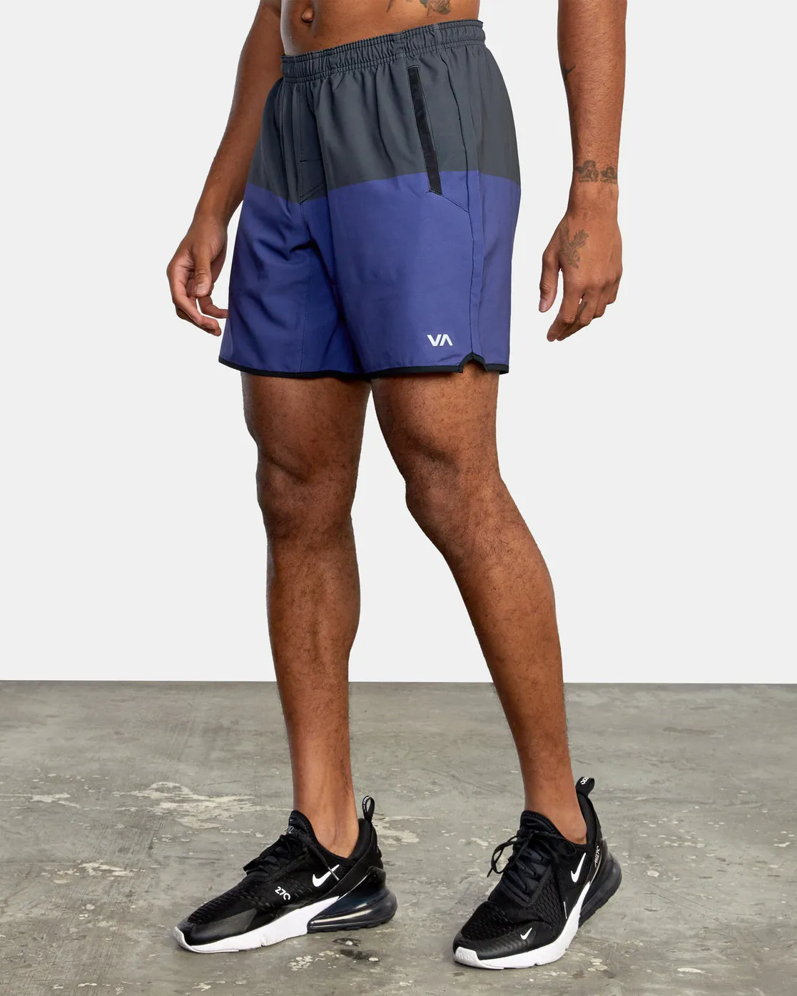 Yogger Stretch 17 Athletic Shorts - Imperial Blocked